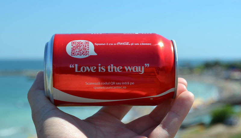 "Love is The Way" - Quotes at Coca Cola Can